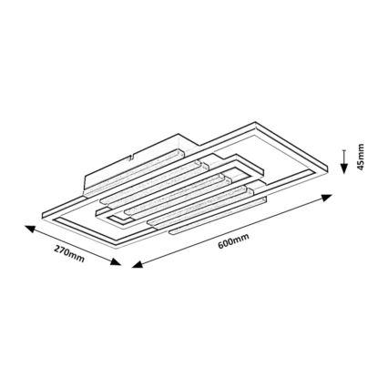 Rabalux - Oprawa sufitowa LED/28W/230V 3000/4500/6000K