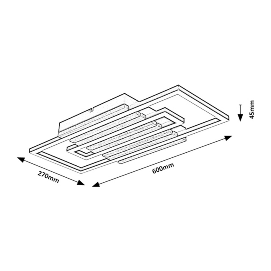 Rabalux - Oprawa sufitowa LED/28W/230V 3000/4500/6000K