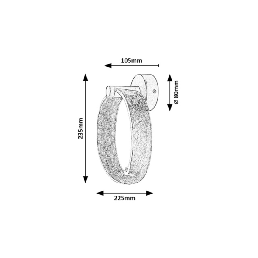Rabalux - Kinkiet LED/6W/230V