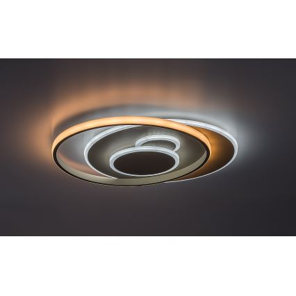 Rabalux - LED ściemnialna oprawa sufitowa LED/57W/230V 3000-6000K 48,5x40 cm + zdalne sterowanie