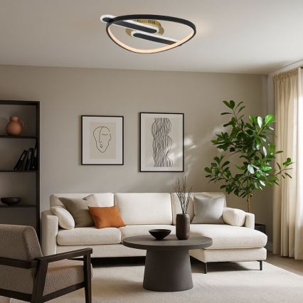 Rabalux - Ściemnialna oprawa sufitowa LED/60W/230V 3000-6000K 53x45 cm + pilot zdalnego sterowania