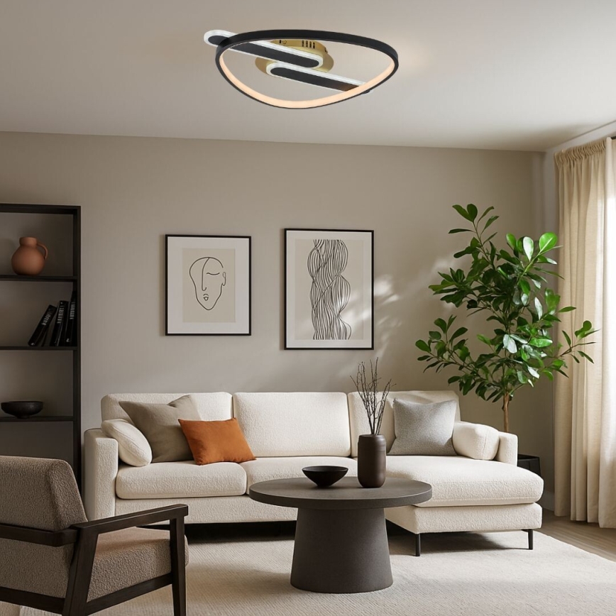 Rabalux - Ściemnialna oprawa sufitowa LED/60W/230V 3000-6000K 53x45 cm + pilot zdalnego sterowania