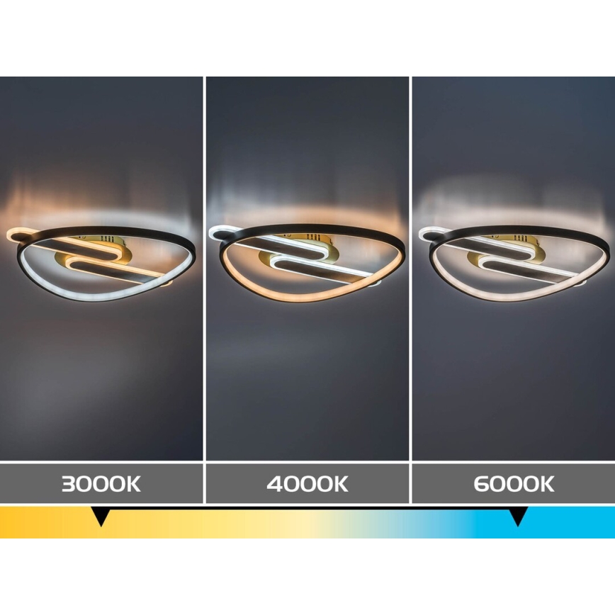 Rabalux - Ściemnialna oprawa sufitowa LED/60W/230V 3000-6000K 53x45 cm + pilot zdalnego sterowania