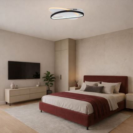Rabalux - LED ściemnialna oprawa sufitowa LED/57W/230V 3000-6000K 45x30,5 cm + pilot zdalnego sterowania