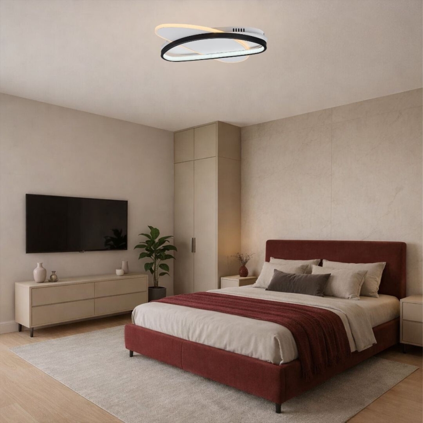 Rabalux - LED ściemnialna oprawa sufitowa LED/57W/230V 3000-6000K 45x30,5 cm + pilot zdalnego sterowania