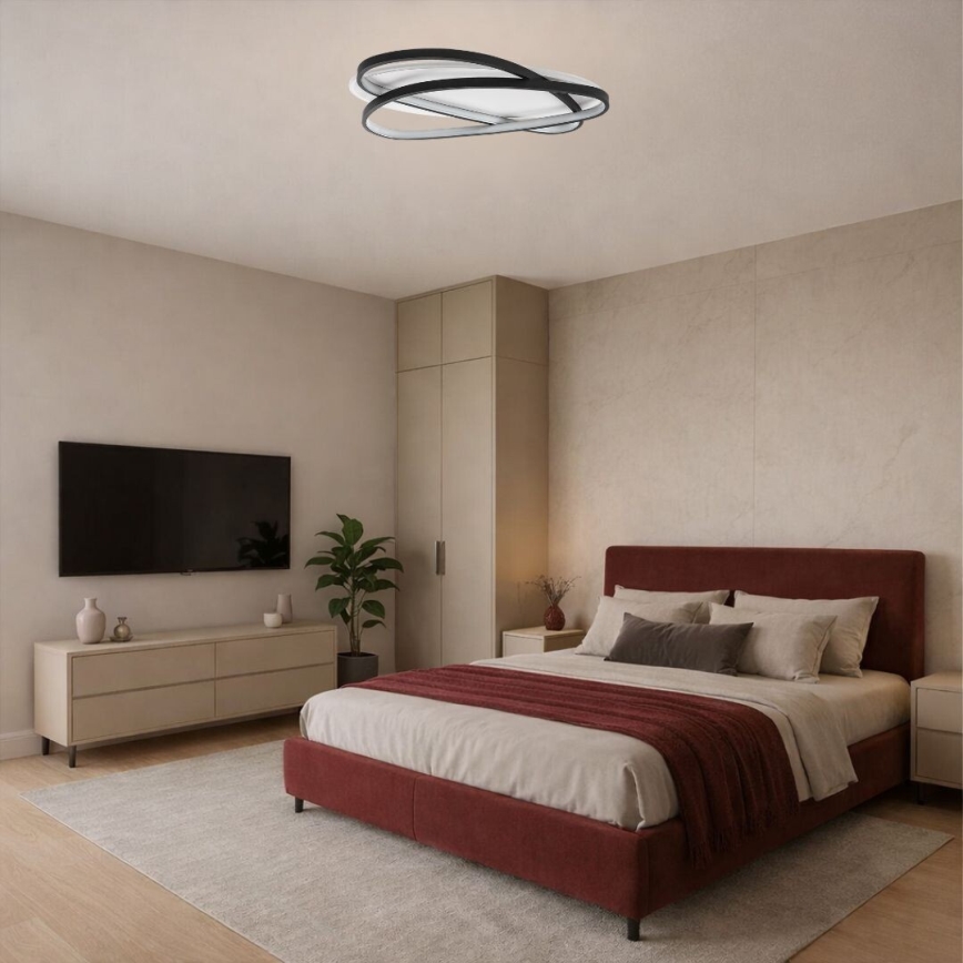 Rabalux - Lampa sufitowa LED z funkcją ściemniania LED/57W/230V 3000-6000K 53x38 cm + pilot zdalnego sterowania