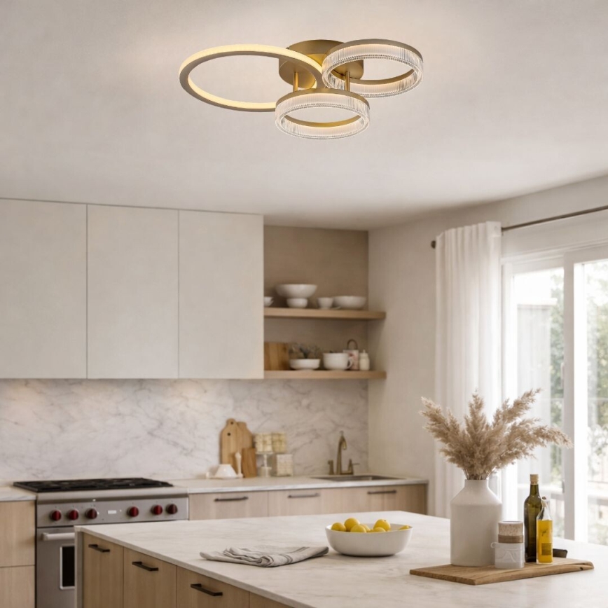 Rabalux - LED Ściemnialna oprawa sufitowa LED/38W/230V 3000-6500K 58,5x38 cm + pilot zdalnego sterowania