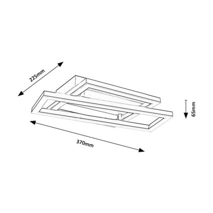 Rabalux - Lampa sufitowa LED/24W/230V 37x22,5 cm