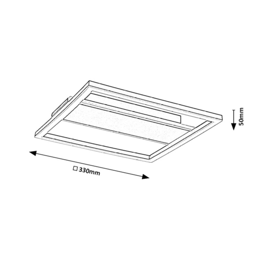 Rabalux - Oprawa sufitowa LED/24W/230V 33x33 cm