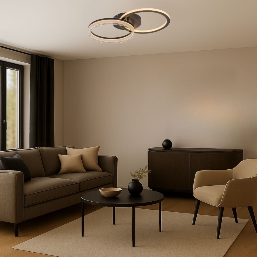 Rabalux - Ściemnialna oprawa sufitowa LED/38W/230V 3000-6500K 60x35 cm + zdalne sterowanie