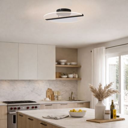 Rabalux - Oprawa sufitowa LED/20W/230V 3000 Ø 41 cm czarna/przezroczysta