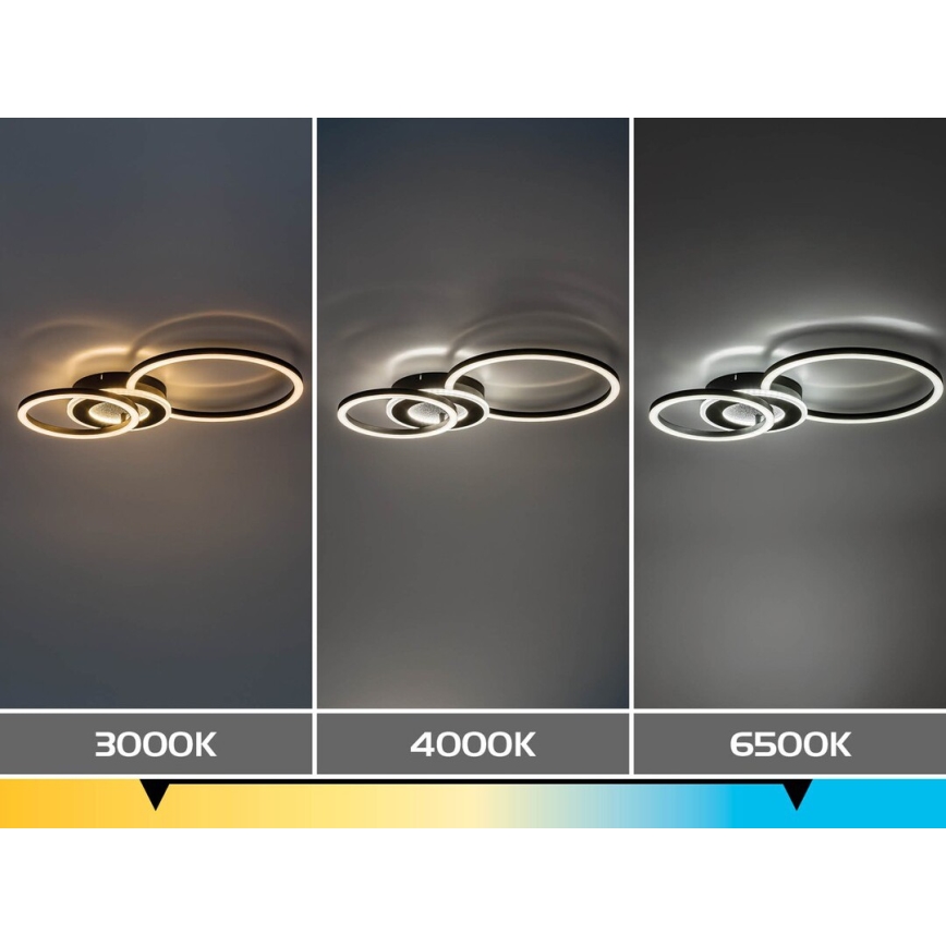 Rabalux - LED ściemnialna lampa sufitowa LED/24W/230V 3000-6500K 46x33 cm + zdalne sterowanie