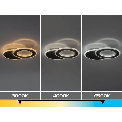 Rabalux - LED Ściemnialna lampa sufitowa LED/24W/230V 3000-6500K 35x23 cm + pilot zdalnego sterowania