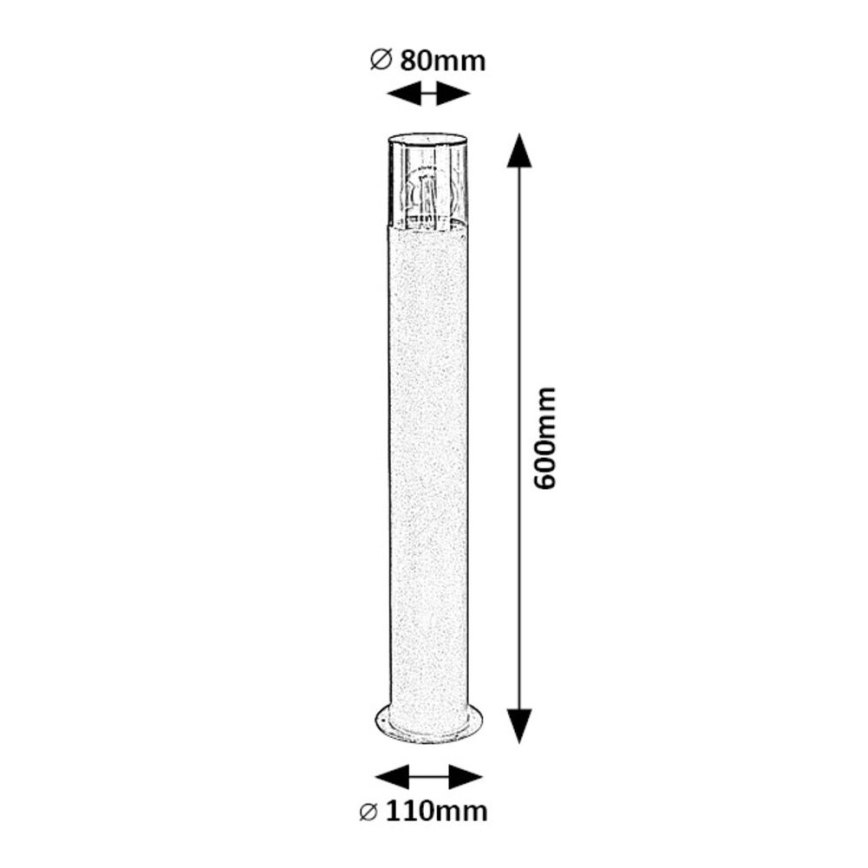 Rabalux - Lampa zewnętrzna 1xE27/12W/230V IP44