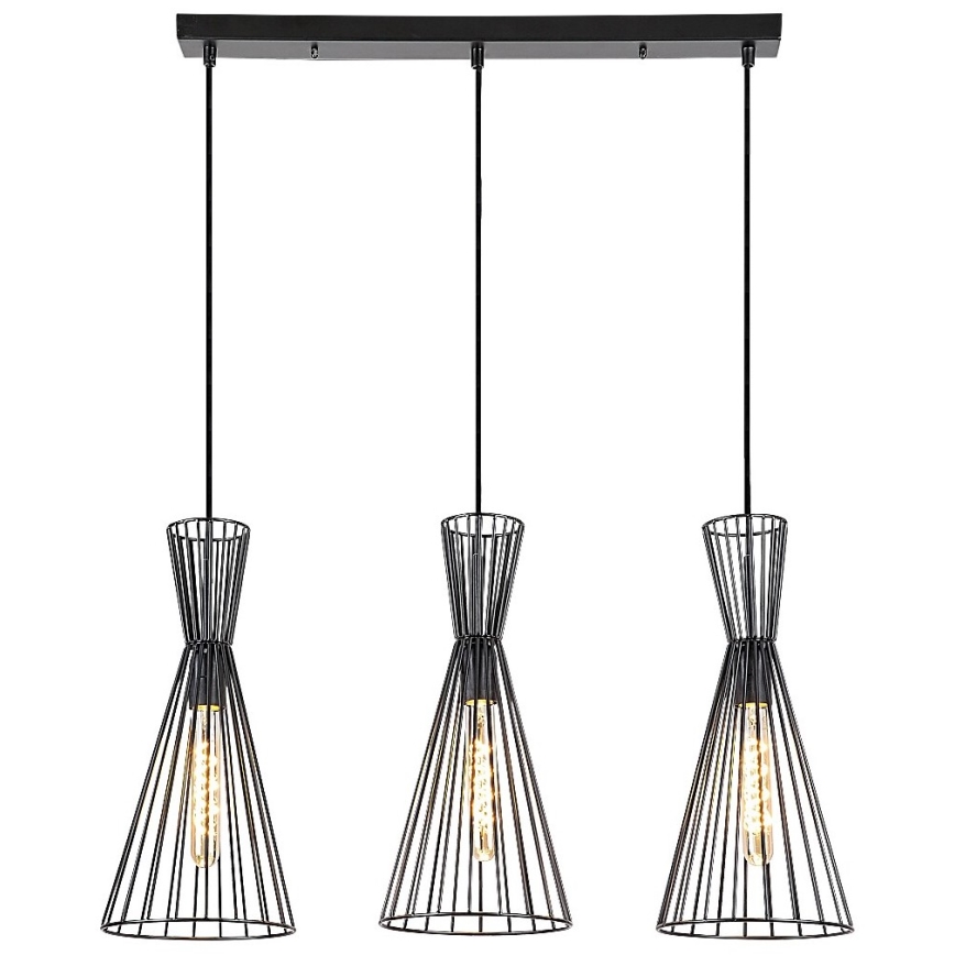 Rabalux - Lampa wisząca na linkach 3xE27/60W/230V