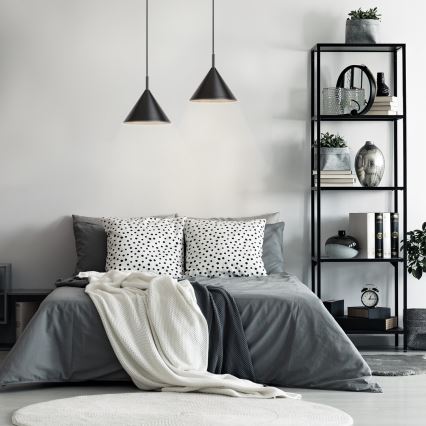 Rabalux - Lampa wisząca na przewodzie 1xE27/40W/230V czarna