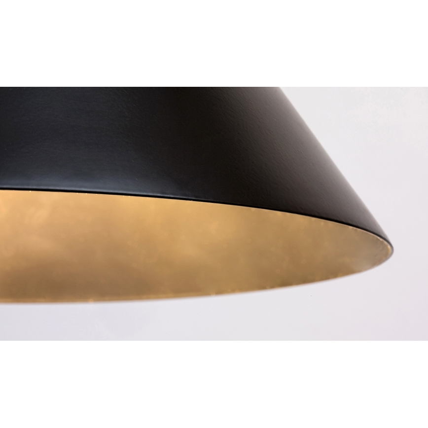 Rabalux - Lampa wisząca na lince 1xE27/40W/230V śr. 25 cm czarna