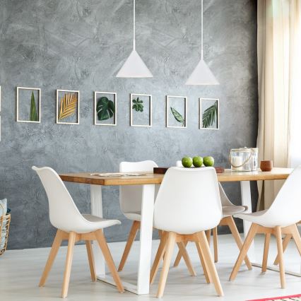 Rabalux 72008 - Lampa wisząca na przewodzie 1xE27/40W/230V biała