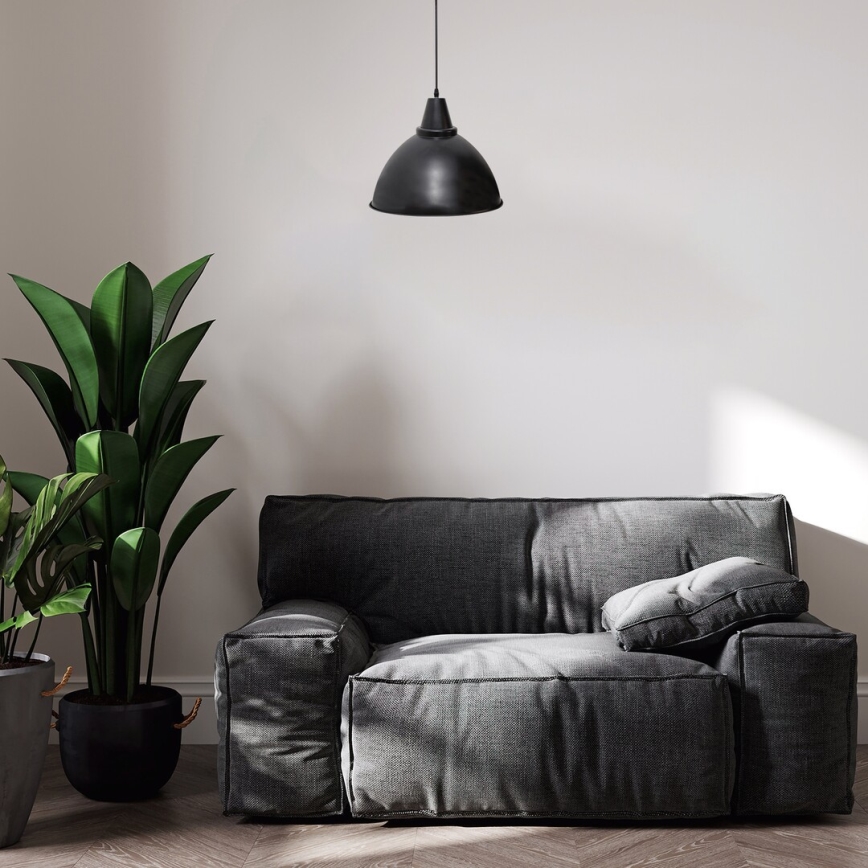 Rabalux - Lampa wisząca na linkę 1xE27/60W/230V czarna