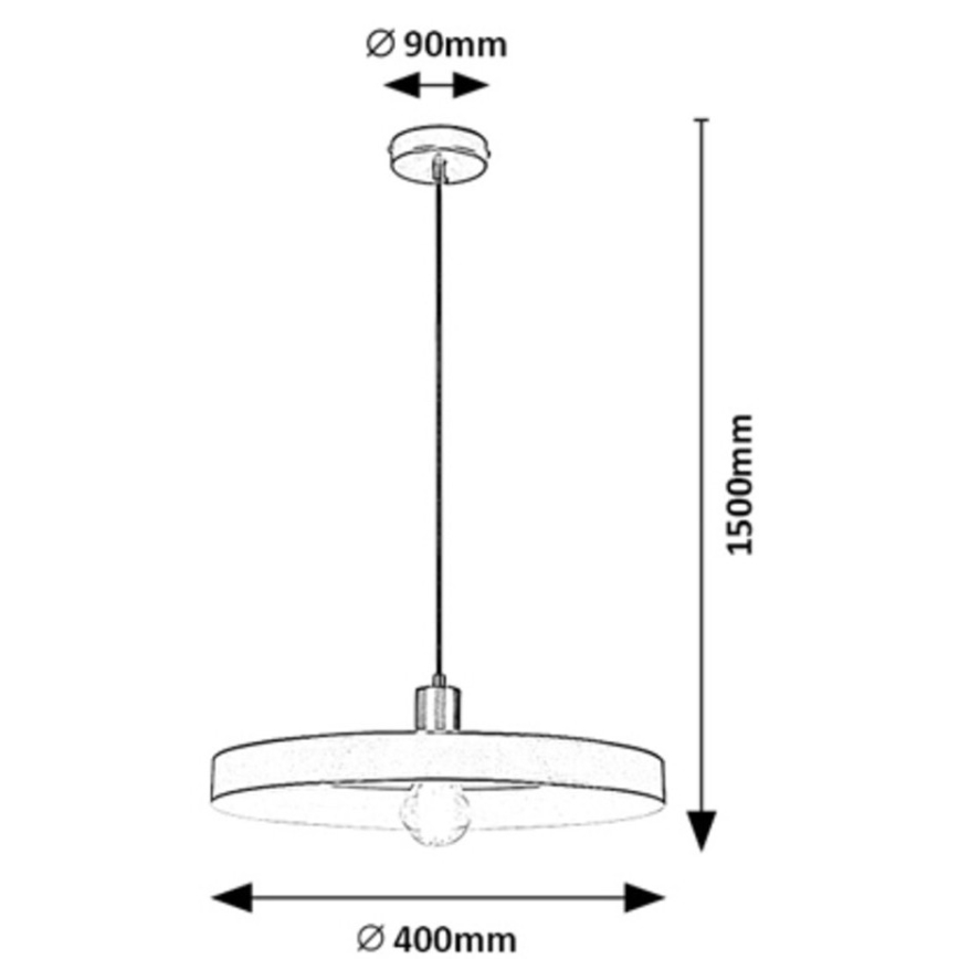 Rabalux - Lampa wisząca na linkę 1xE27/40W/230V