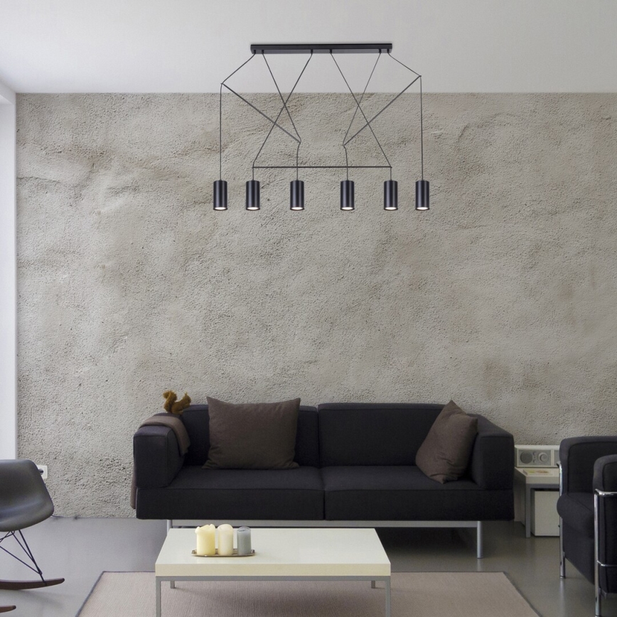 Rabalux - Lampa wisząca na linkach 6xGU10/50W/230V