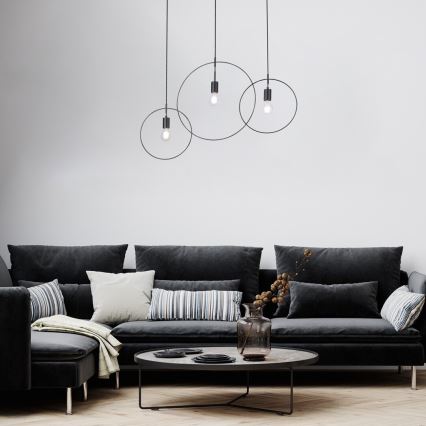 Rabalux - Lampa wisząca na linkach 3xE27/40W/230V