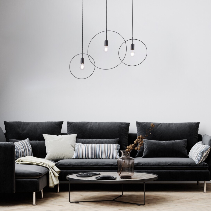 Rabalux - Lampa wisząca na linkach 3xE27/40W/230V