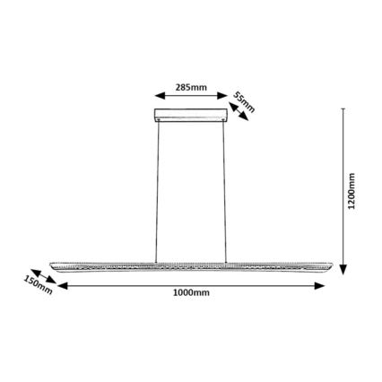 Rabalux - LED lampa wisząca na lince LED/40W/230V 3000K