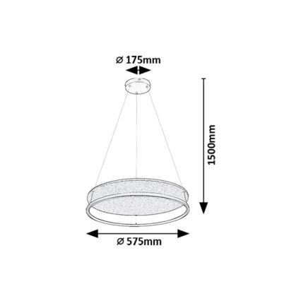 Rabalux - Lampa sufitowa LED na linkę LED/40W/230V 3000/4000K