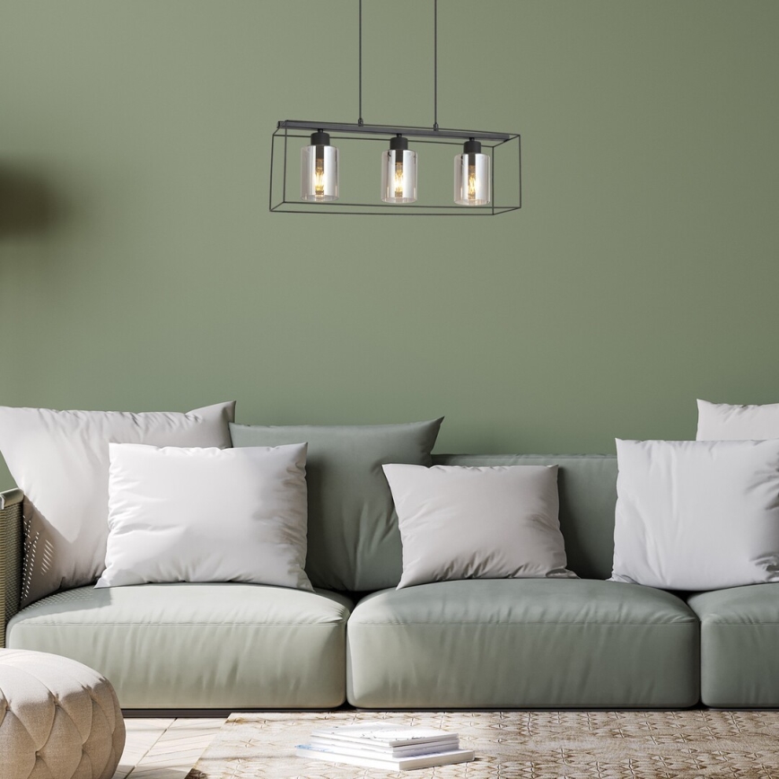 Rabalux - Lampa wisząca na linkę 3xE27/25W/230V