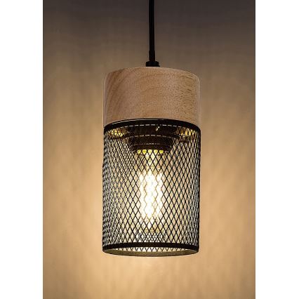 Rabalux - Lampa wisząca na linkę 1xE27/25W/230V buk