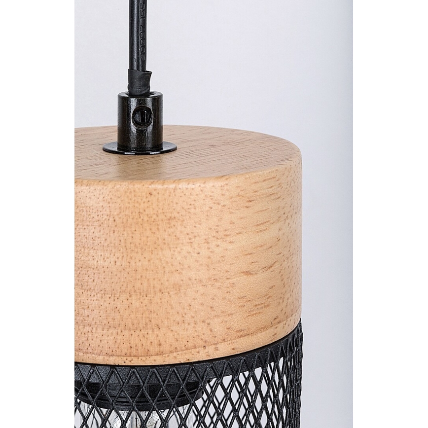 Rabalux - Lampa wisząca na linkach 3xE27/25W/230V buk