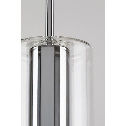 Rabalux - Żyrandol na lince 1xE27/40W/230V przezroczysty/chrom błyszczący