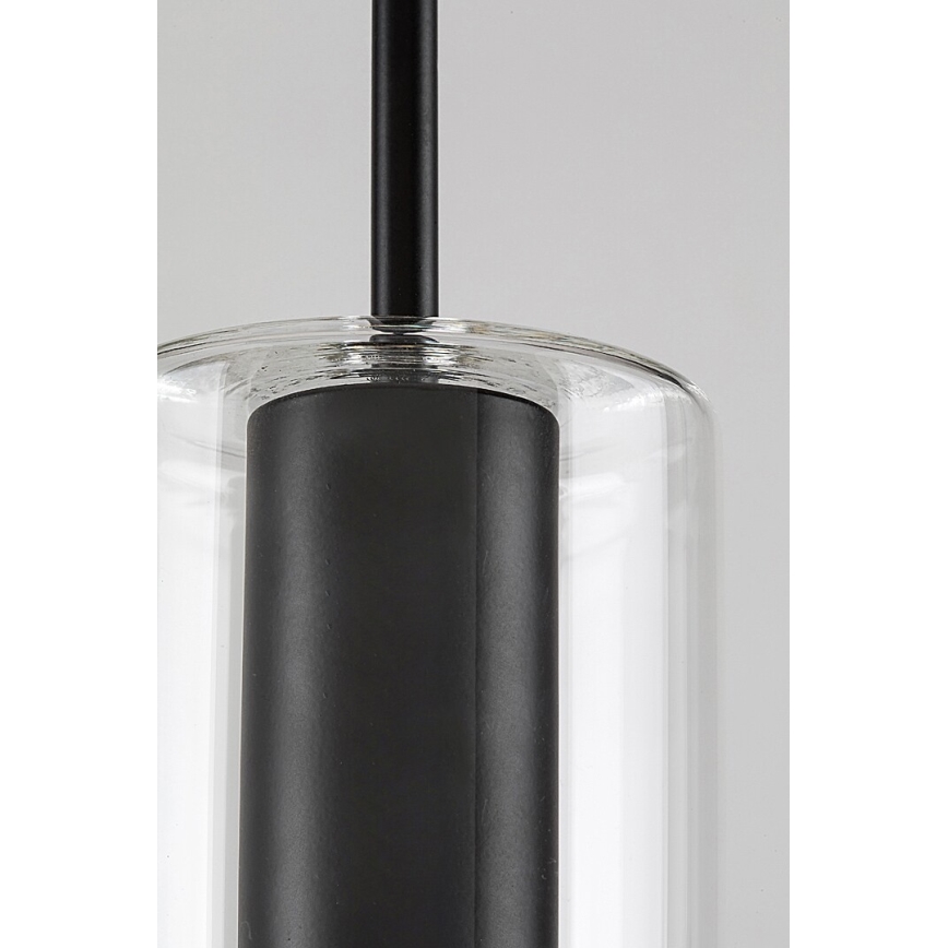 Rabalux - Żyrandol na lince 1xE27/40W/230V przezroczysty/czarne