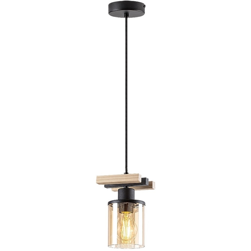 Rabalux - Lampa sufitowa na pręcie 1xE27/25W/230V sosna