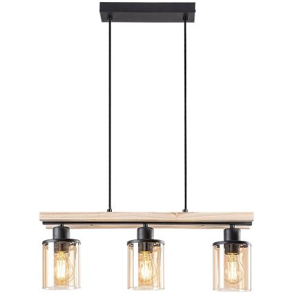 Rabalux - Lampa wisząca na linkach 3xE27/25W/230V sosna