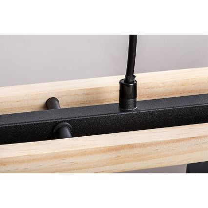 Rabalux - Lampa wisząca na linkach 3xE27/25W/230V sosna