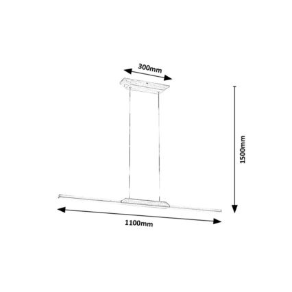 Rabalux - LED Żyrandol na lince LED/26W/230V 4000K buk