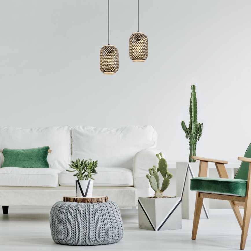 Rabalux - Lampa wisząca na linkę 1xE27/40W/230V rattan