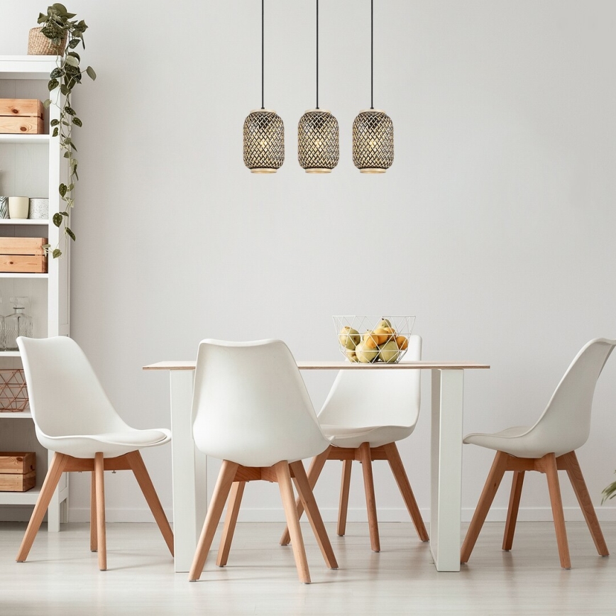 Rabalux - Lampa wisząca na linkę 3xE27/40W/230V rattan