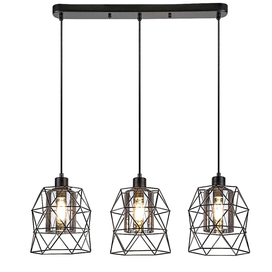 Rabalux - Lampa wisząca na linkach 3xE27/40W/230V