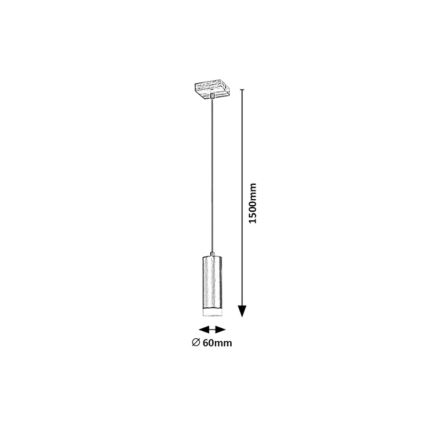 Rabalux - Żyrandol na lince 1xGU10/5W/230V dąb