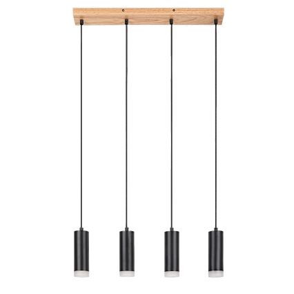 Rabalux - Żyrandol na lince 4xGU10/5W/230V dąb