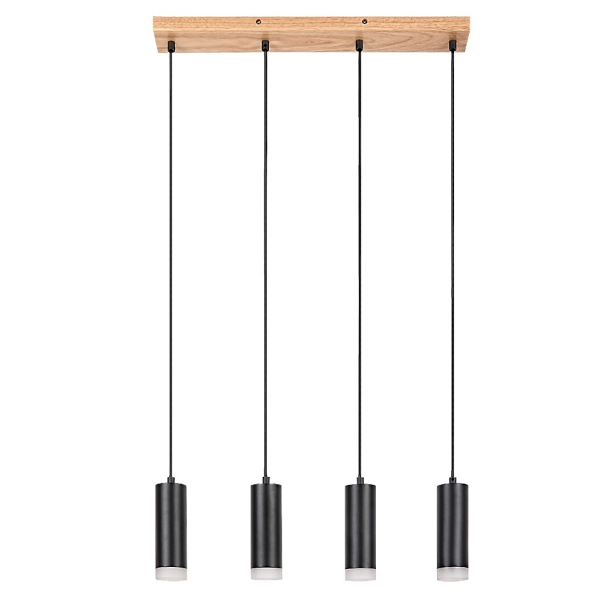 Rabalux - Żyrandol na lince 4xGU10/5W/230V dąb