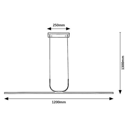 Rabalux - LED Żyrandol na lince LED/25W/230V 3000K chrom