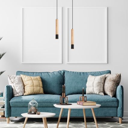 Rabalux - Lampa wisząca na linkę 1xGU10/50W/230V buk