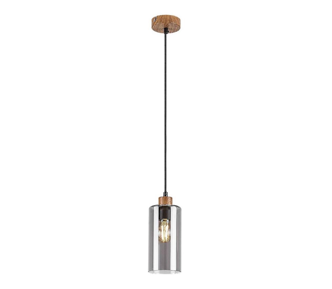 Rabalux 72141 - Żyrandol na lince TANNO 1xE27/25W/230V dąb