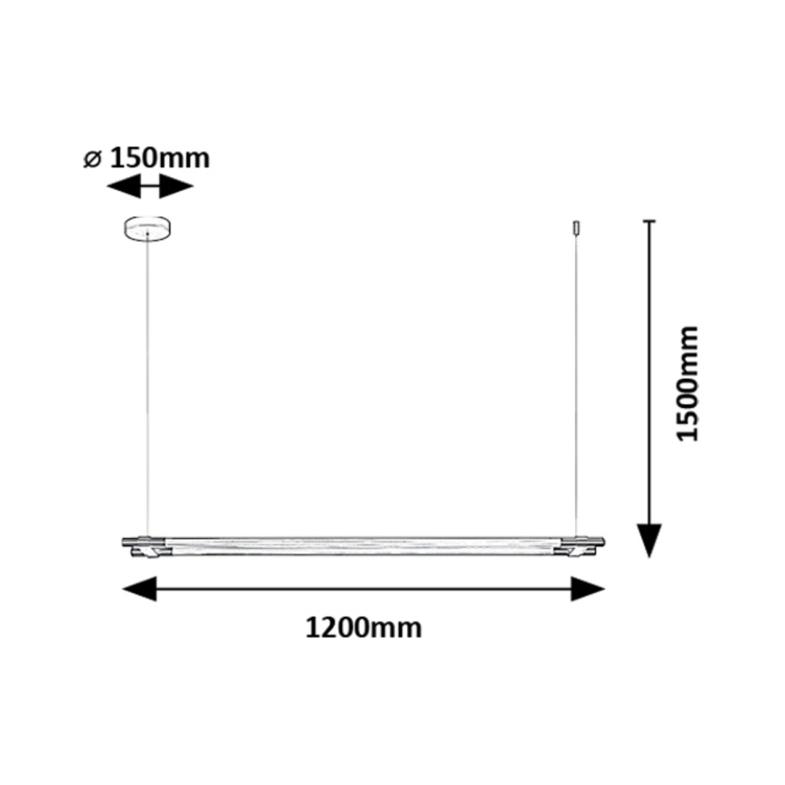 Rabalux - LED Żyrandol na lince LED/28W/230V 3000K