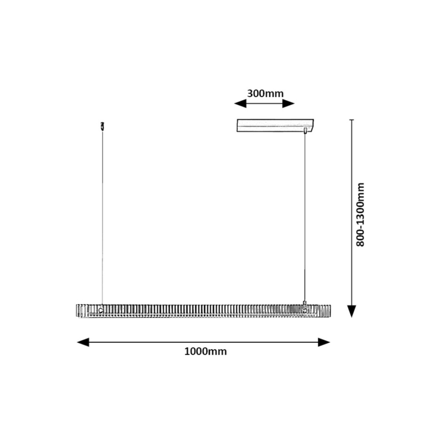 Rabalux - LED Żyrandol na lince LED/36W/230V 3000K