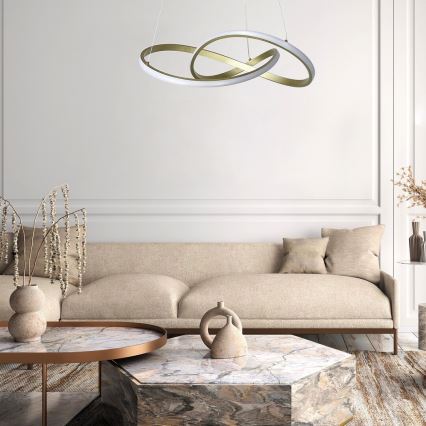 Rabalux - LED Żyrandol na lince LED/36W/230V 3000K złoty